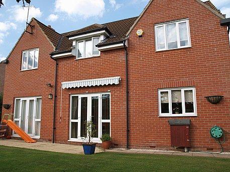 Rear of property