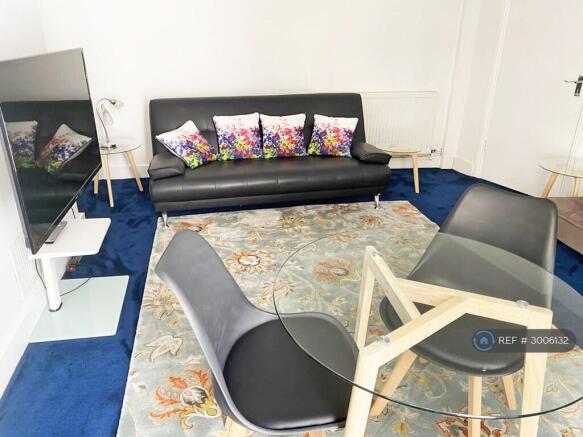 Living Room: 3 Seater Sofa, Dining Table Seats 3-4