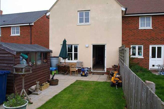 Rear of property