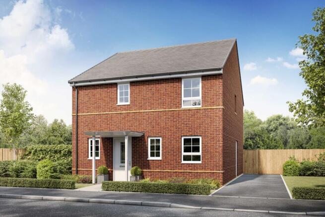 Exterior CGI of our Hemlock 3 bed home