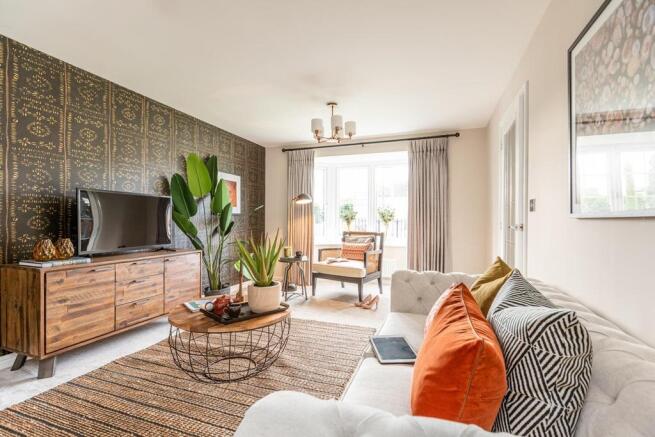 Plenty of natural light through the bay window