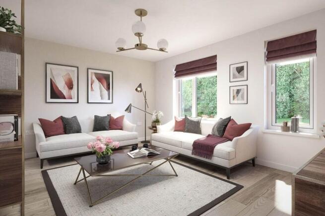 A calm, light-filled lounge made for movie nights and slow Sunday