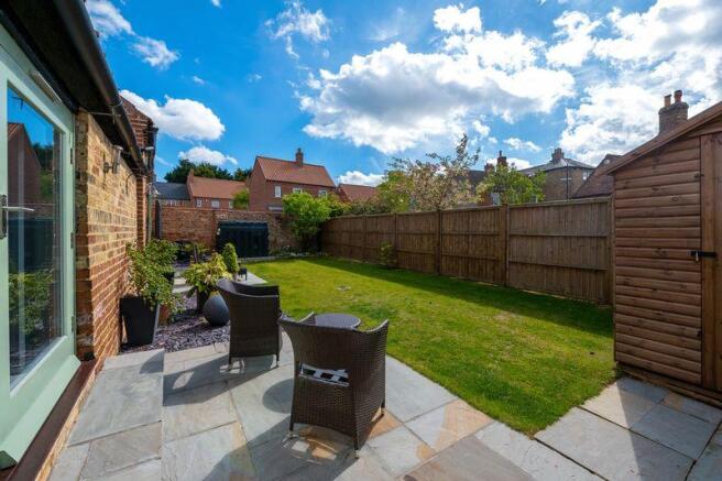 Rear patio area
