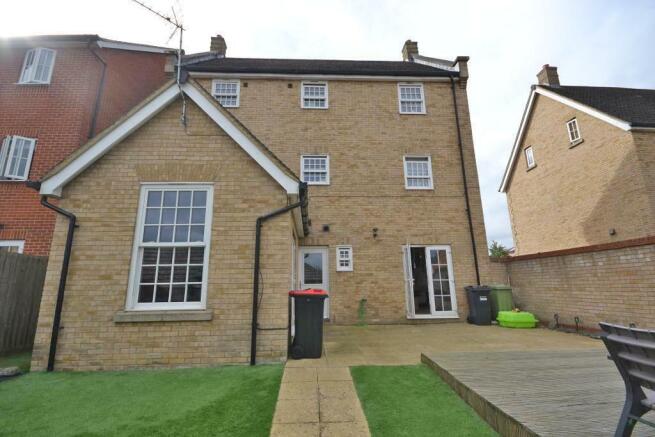 Rear of property