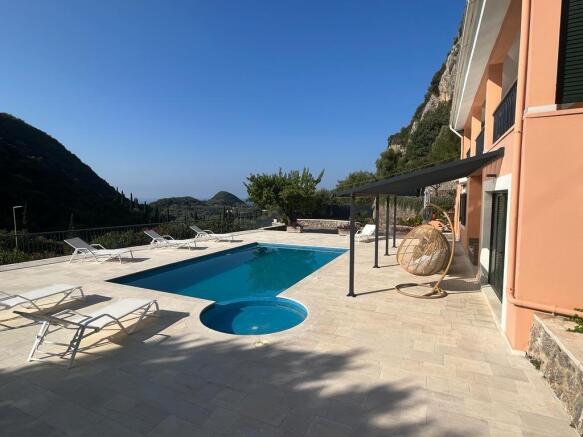 Pool terrace to view