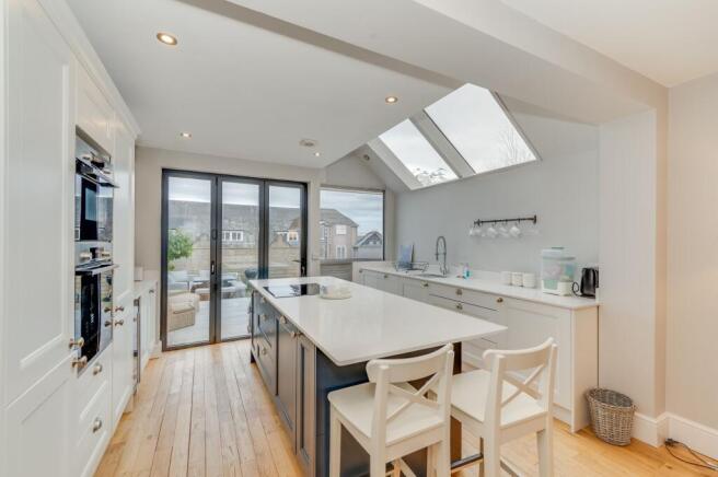 KITCHEN, DINER AND LIVING ROOM