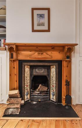 Fireplace in Dining Room