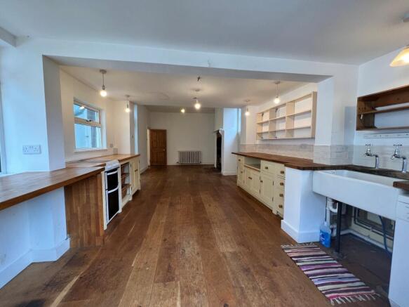 Kitchen through to lounge