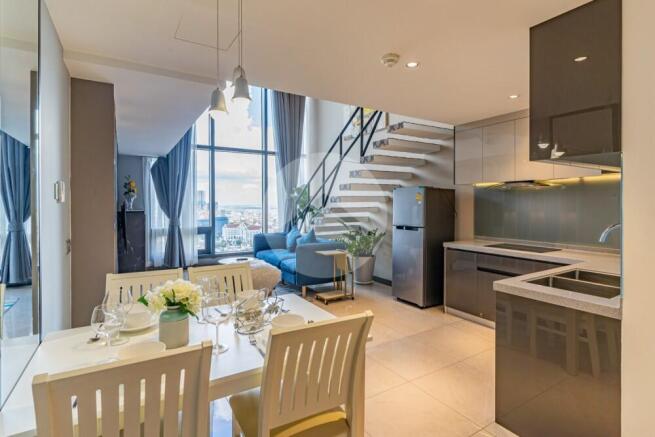 31st Floor Loft 1 Bedroom Condo For Sale - The Penthouse Residence, Tonle Bassac, Phnom Penh