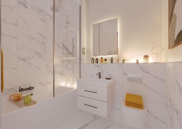 Bathroom CGI indicative only