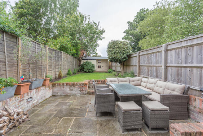 Patio and westerly garden
