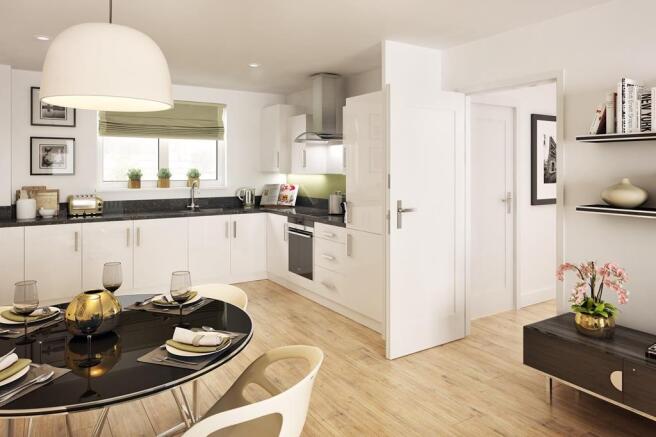 Kitchen/dining/living room