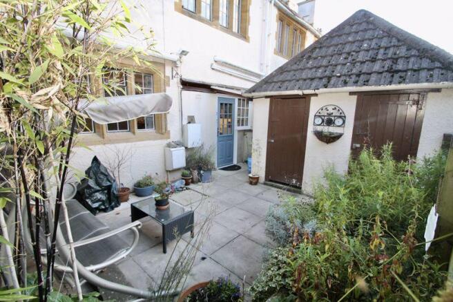 Rear courtyard...