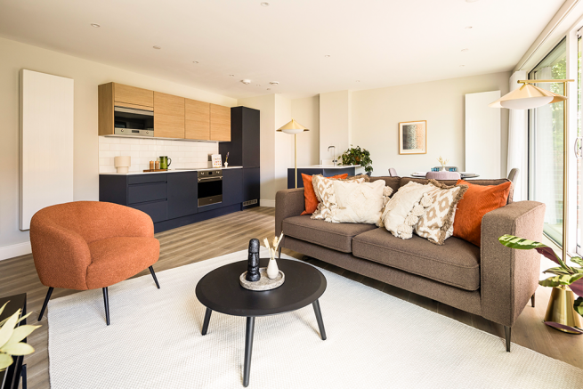 Open plan living area