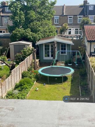 Garden Top View With Garden House