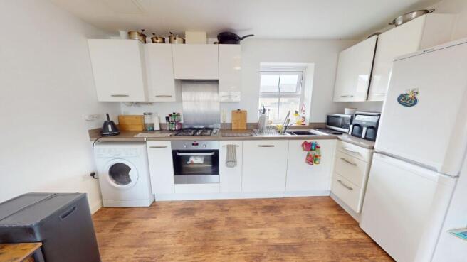 Open plan kitchen/living room