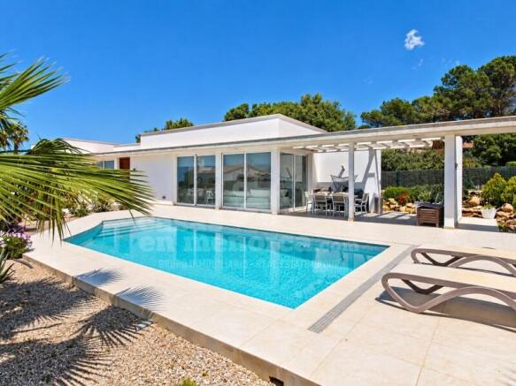 Designer villa with sea views in Binibeca