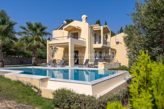 Pool to villa