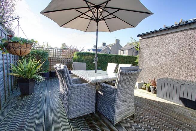 Decked seating area