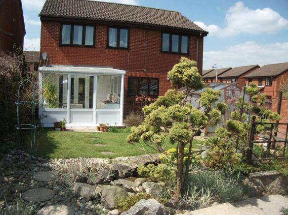 Rear of property