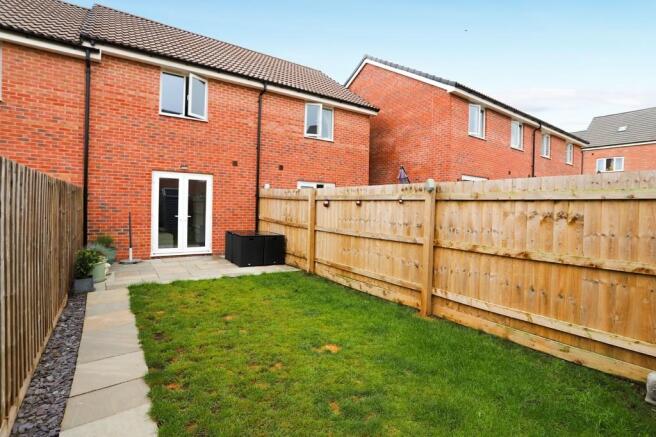 Rear of property
