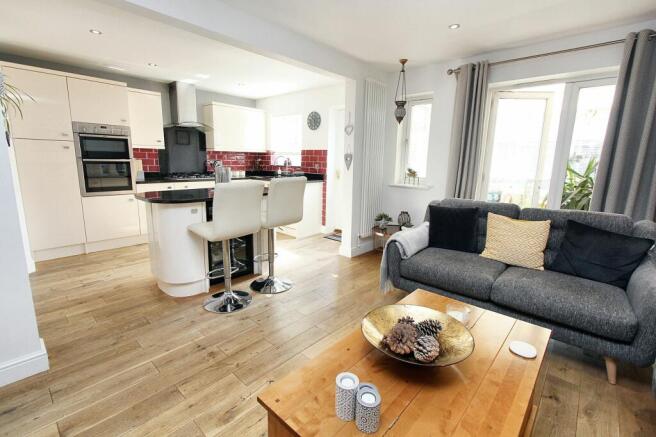 Kitchen open to the Living Room