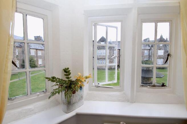 Bay window in the living room