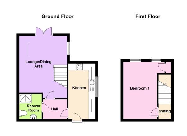 Floor Plan - 1 Bed C