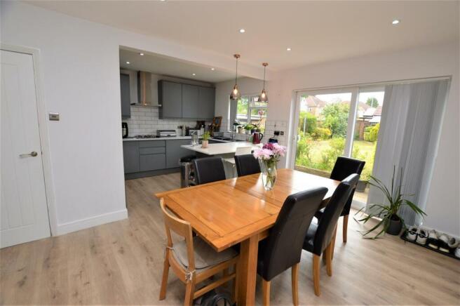 Open plan kitchen reception