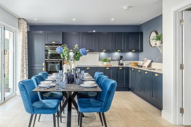 5 bedroom showhome | expansive open plan kitchen, dining, and family area