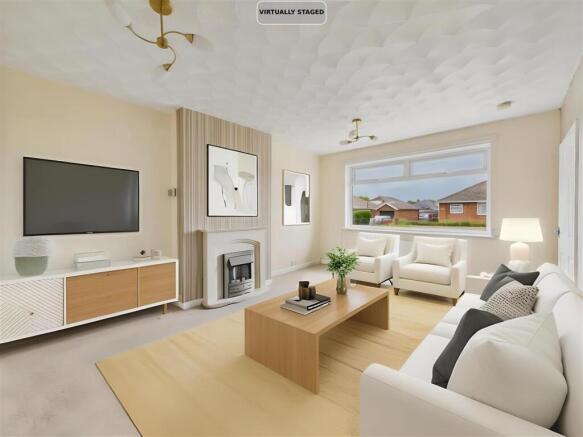 AI Staged Living Room