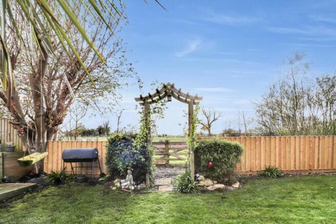 Field view from garden