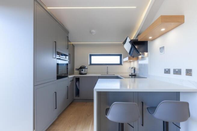 Open plan kitchen living area