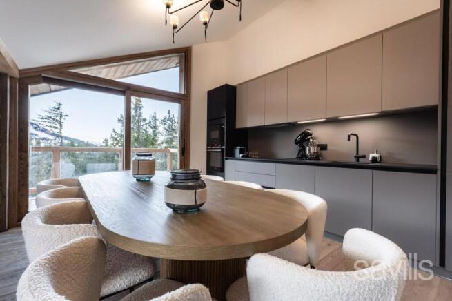 Kitchen new penthouse Courchevel Moriond