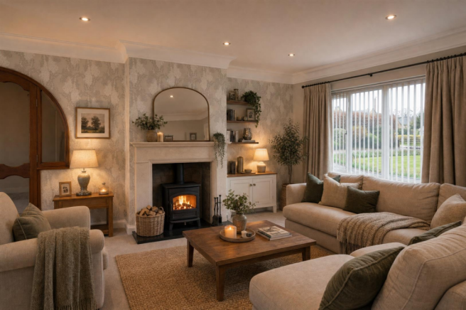 Staged lounge