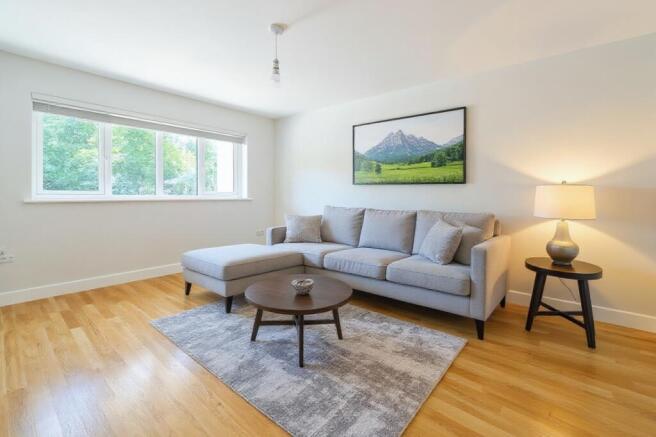 Family Room Virtually Staged