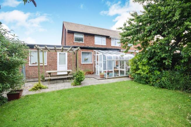 Rear of property