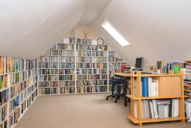 Home office/study with excellent workspace