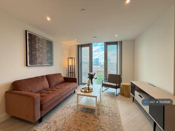 Living Area With City View