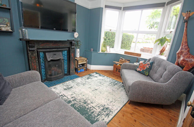 Sitting room with open fire