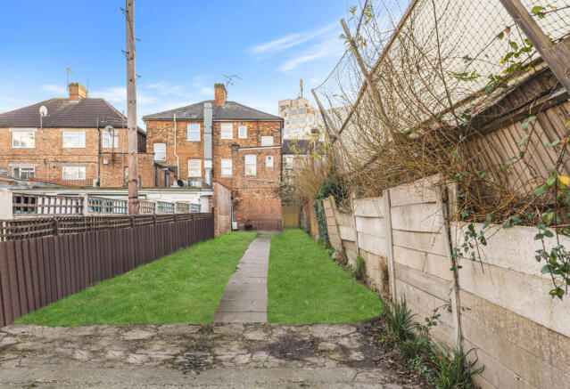 Looking towards the property from parking 