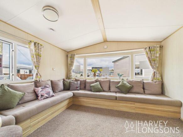 L-shaped Sofa in the ABI Trieste Holiday Caravan a
