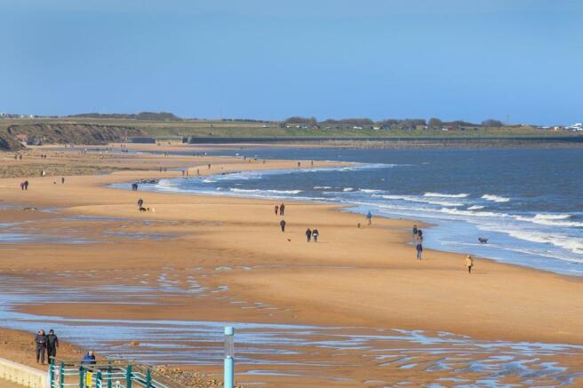 Whitley Bay beach near Church Fields