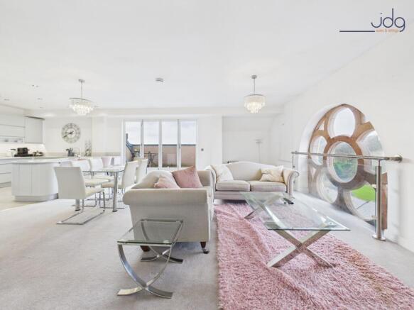 Open Plan Living - Lounge, Kitchen and Dining with Views