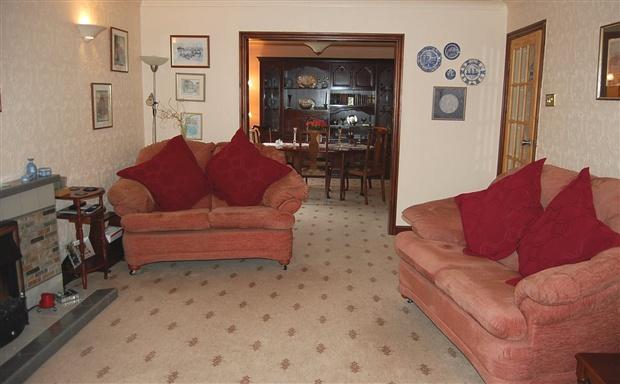 sitting room thru to dining room