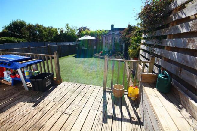 Westerly facing rear garden