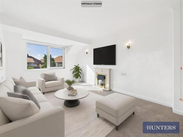 AI Staged Living Room