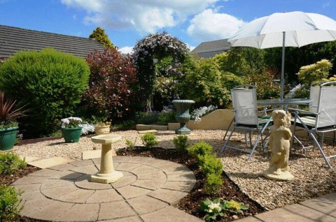 Rear garden-patio