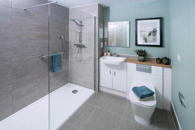 Typical shower room