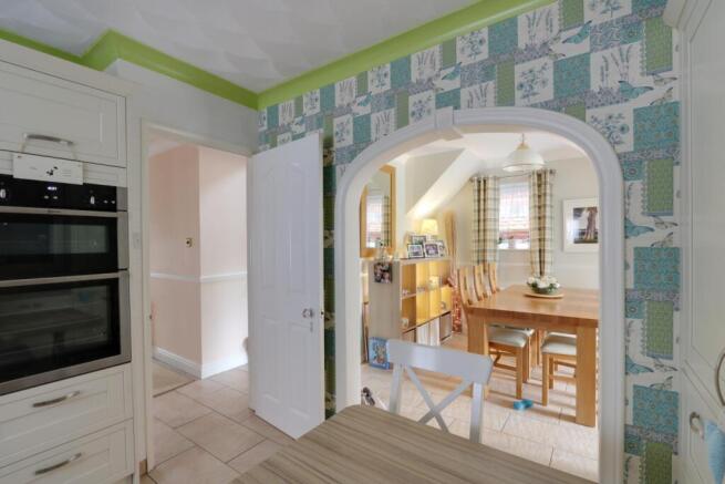 Kitchen to Dining and Hall